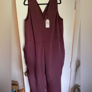 Universal Standard Luna Jumpsuit - Plum - Size S